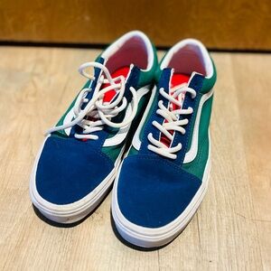 VANS suede leather men 6 women 7.5 - Multicolor Old Skool Yacht Club skate shoes